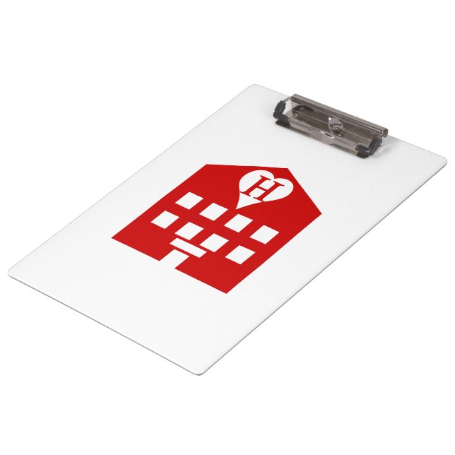 Love Hotel Japanese Emoji Clipboard (Angled)