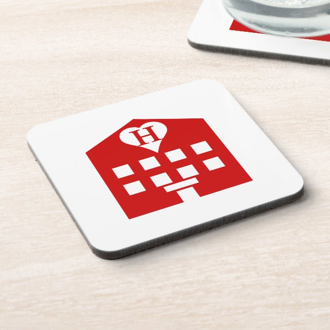 Love Hotel Japanese Emoji Coaster (Left Side)
