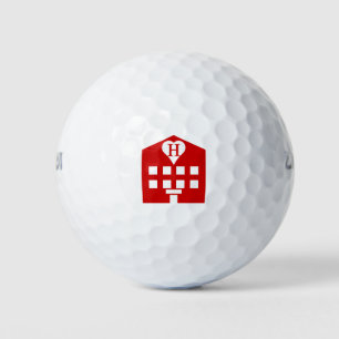 Love Hotel Japanese Emoji Golf Balls