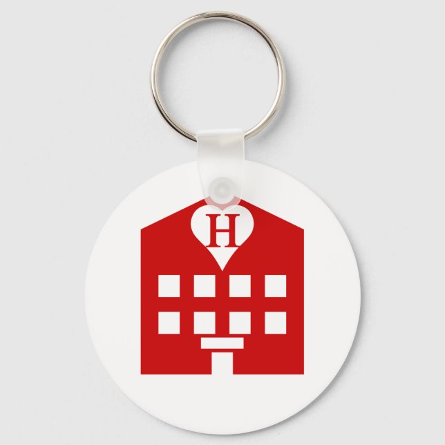 Love Hotel Japanese Emoji Key Ring (Front)