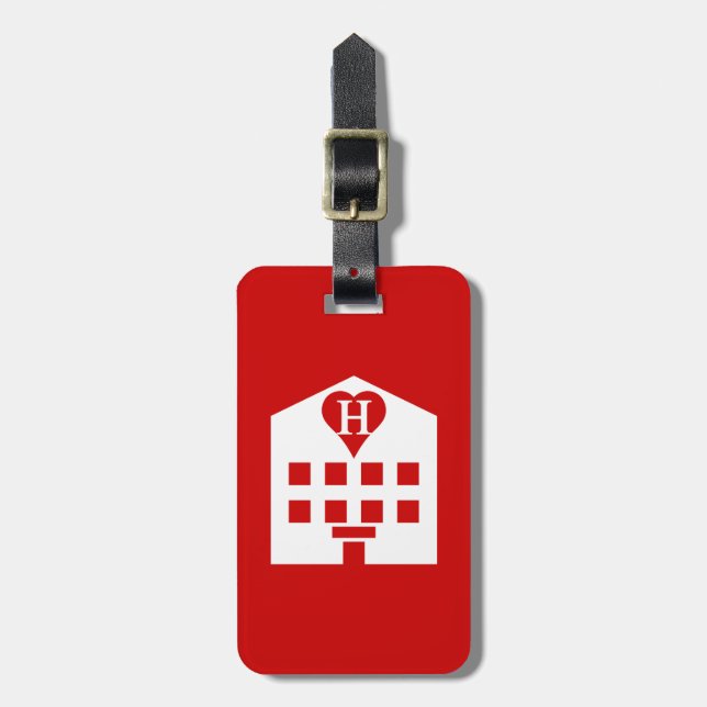 Love Hotel Japanese Emoji Luggage Tag (Front Vertical)