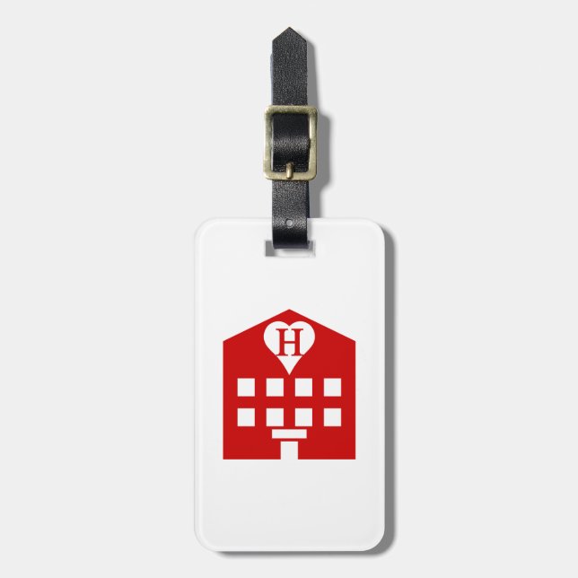 Love Hotel Japanese Emoji Luggage Tag (Front Vertical)