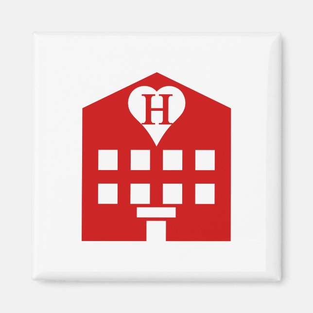 Love Hotel Japanese Emoji Magnet (Front)