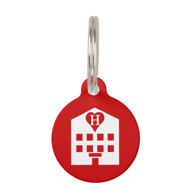 Love Hotel Japanese Emoji Pet Tag (Front)