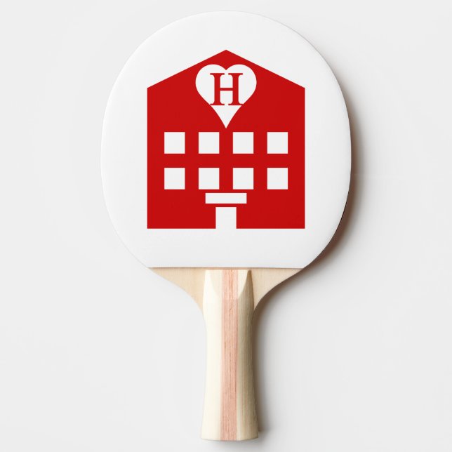 Love Hotel Japanese Emoji Ping Pong Paddle (Front)