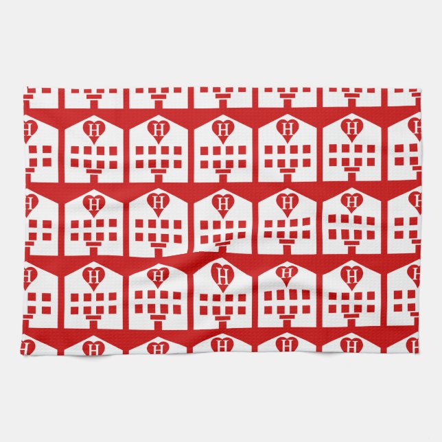Love Hotel Japanese Emoji Tea Towel (Horizontal)