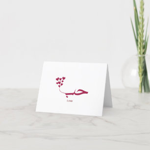 Love - Houb - حب in arabic calligraphy  Thank You Card