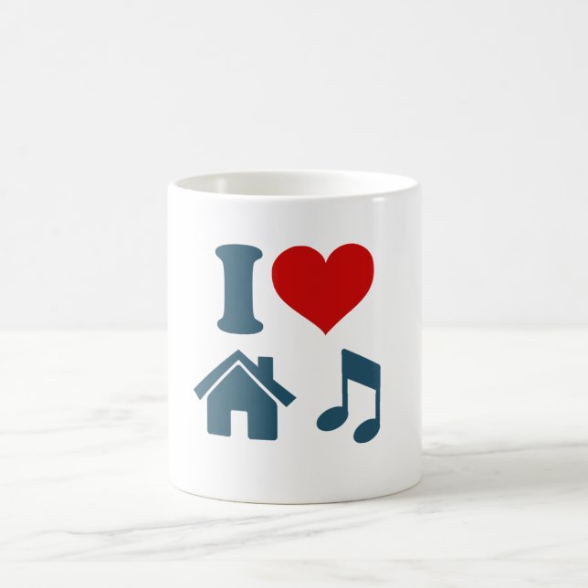 Love House Music coffee mug | Ibiza Gifts (Center)