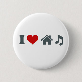 Love House Music Pinback button | Ibiza dancing