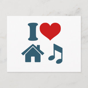 Love House Music Postcard