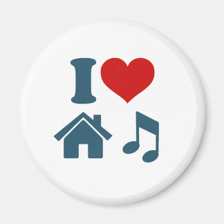 Love House Music White Magnet | Ibiza Dancing