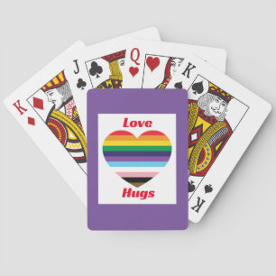 "Love Hugs" LGBTQ  Pride Playing Cards