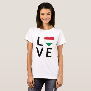 Love - Hungary Flag T-Shirt