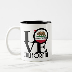 LOVE Huntington Beach 11oz Two-Tone Coffee Mug