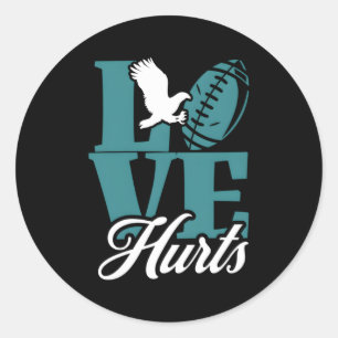 Love Hurts Eagles Classic Round Sticker