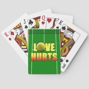 Love Hurts, Funny Tennis Playing Cards