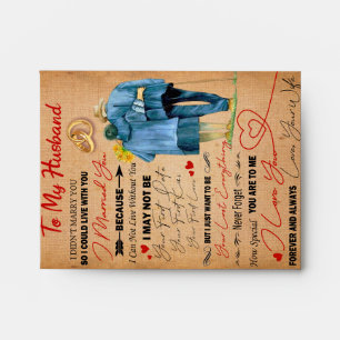 Love Husband   Letter To My Husband I Love You Envelope