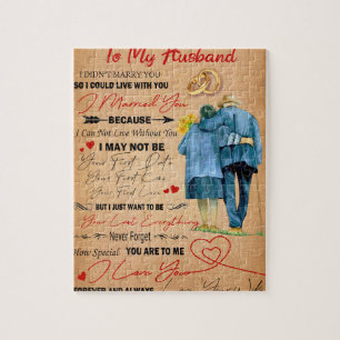 Love Husband Letter To My Husband I Love You Jigsaw Puzzle