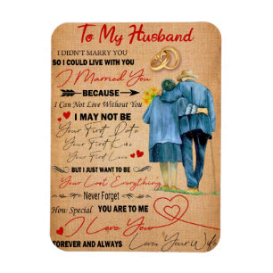 Love Husband   Letter To My Husband I Love You Magnet
