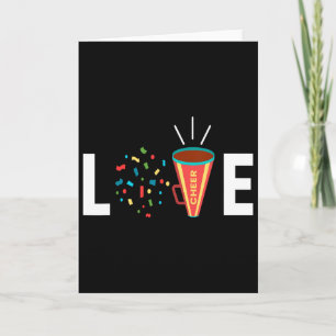 Love I Cheerleading Cheerleader Girl Gymnastics Ac Card