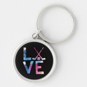 Love Ice Hockey Girls Hockey Gifts Womens Ice Hock Key Ring