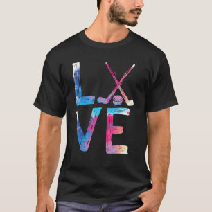 Love Ice Hockey Girls Hockey Womens Ice Hockey T-Shirt