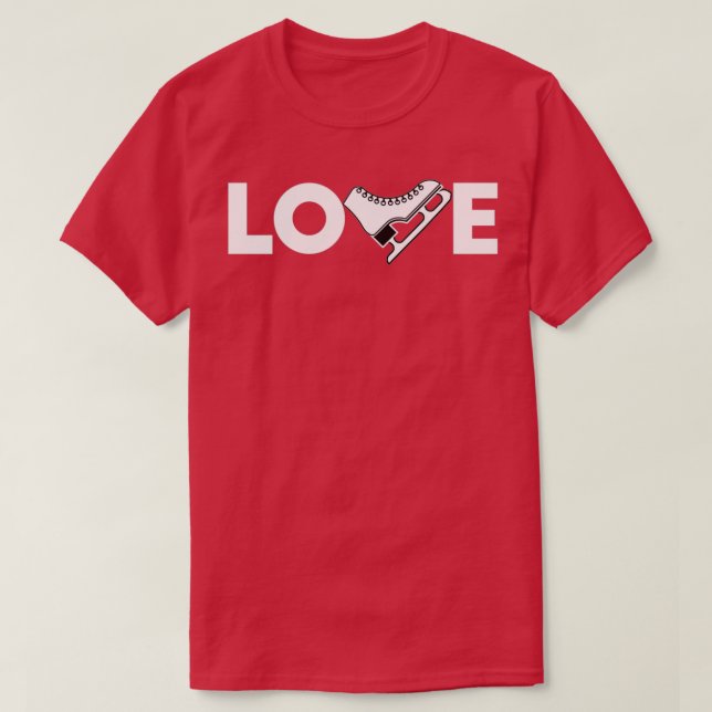 LOVE Ice Skating 18 T-Shirt (Design Front)