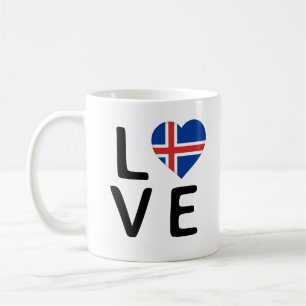 Love - Iceland Flag Coffee Mug