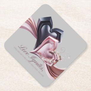 Love Ignites Stylish Coaster