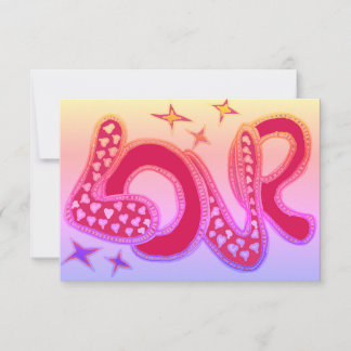 Love in 1960s style  card