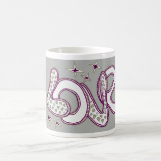 Love in 1960s style coffee mug