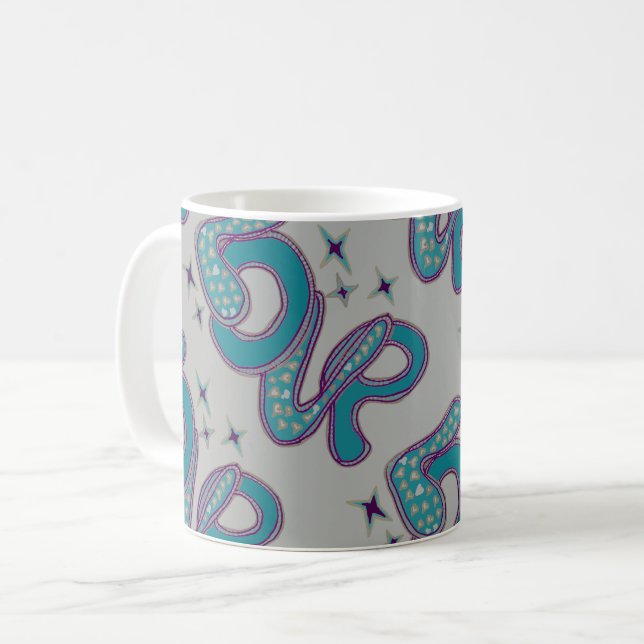 Love in 1960s style coffee mug (Front Left)