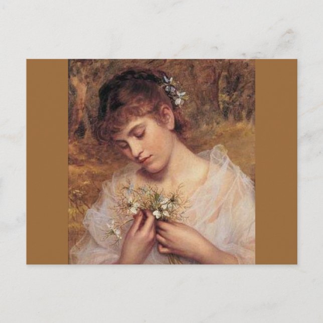 Love in a Mist by Sophie Anderson Postcard (Front)