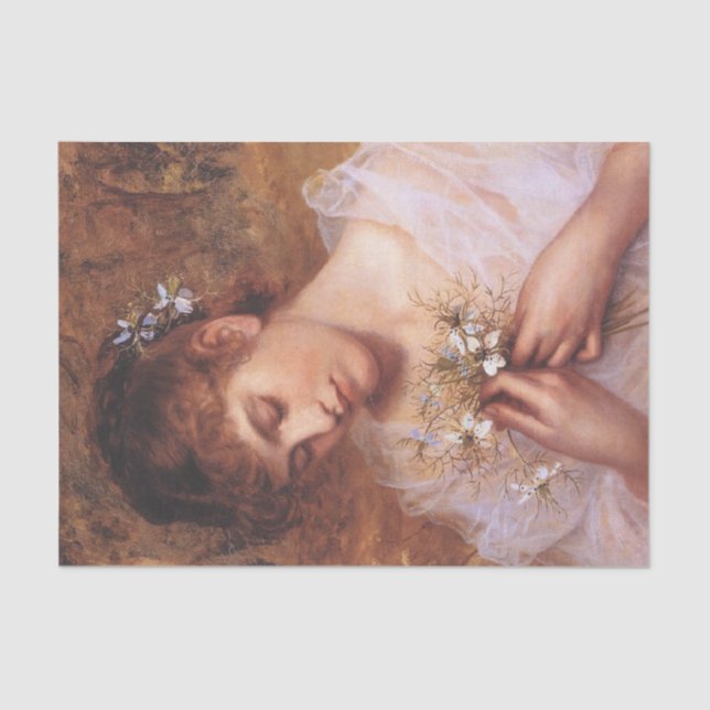 Love in a Mist by Sophie Anderson Tissue Paper (Front)