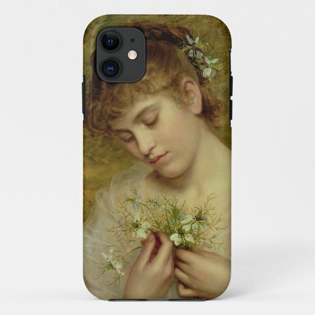 Love in a Mist (oil on canvas) Case-Mate iPhone Case (Back)
