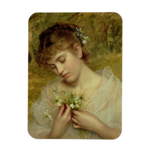 Love in a Mist (oil on canvas) Magnet