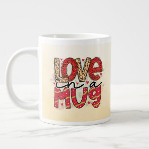 Love in a Mug Patterned Letters Valentine