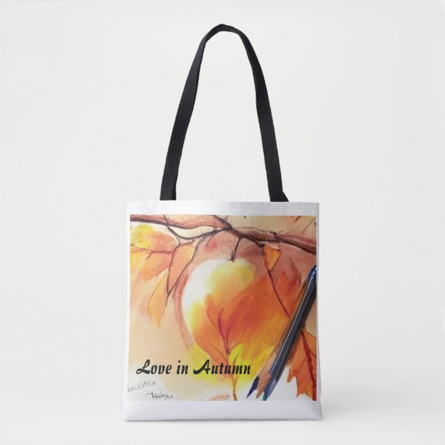Love in Autumn Tote Bag (Front)