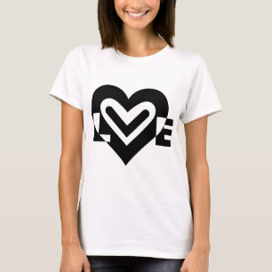 Love in Black T-Shirt