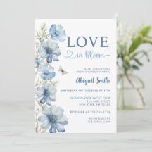 LOVE IN BLOOM BLUE FLORAL BRIDAL SHOWER