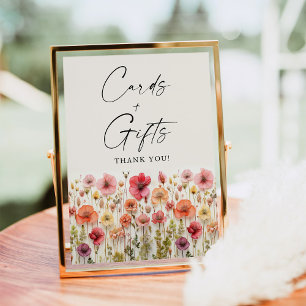 Love In Bloom Bridal Shower Cards and Gifts Sign