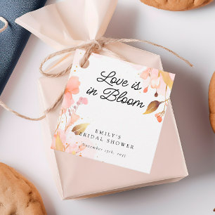 Love in Bloom Bridal Shower Favour Tags