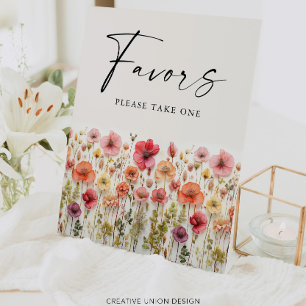Love In Bloom Bridal Shower Favours Pedestal Sign