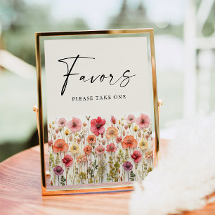 Love In Bloom Bridal Shower Favours Sign