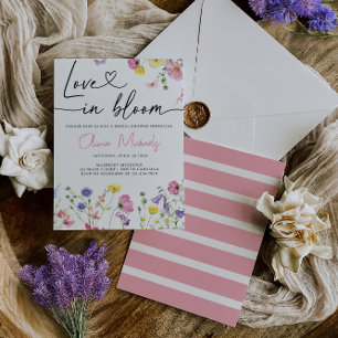 Love in Bloom Bridal Shower Floral Invitation