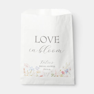 Love In Bloom Bridal Shower Flower Bar Sign Favour Bags