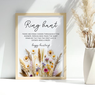 Love in Bloom Bridal Shower Game Poster