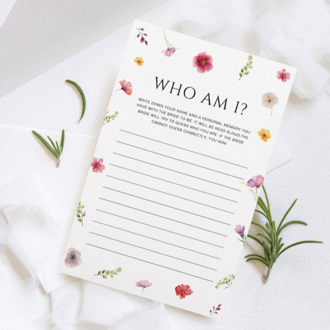 Love in Bloom Bridal Shower Guess Who Game (Creator Uploaded)