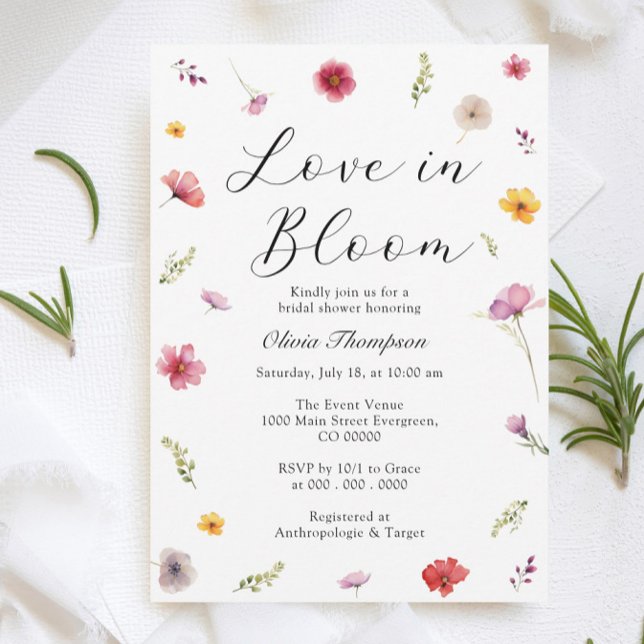 Love in Bloom Bridal Shower Invitation (Creator Uploaded)