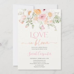 Love in Bloom Bridal Shower Invitation